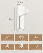 6 Pack Self Adhesive Coat Hooks - Image 7