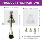 Door Stopper with Adhesive Bracket Stickers, No Drilling or Tools Needed - Image 7