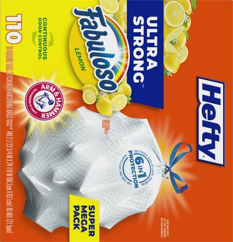 Hefty Ultra Strong 13 Gallon Trash Bags, Tall Kitchen Trash Bags 13 Gallon Size - Image 3