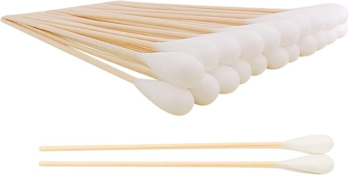 6 Inch Long Cotton Swabs, Large Cotton Buds by qzcccecl