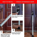 2-in-1 Door Security Bar & Sliding Patio Door Stopper Security Jammer Bar Child - Image 6