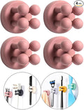 Silicone Toothbrush Holders Razor Hooks Adhesive Wall Mounted by DEFRKO