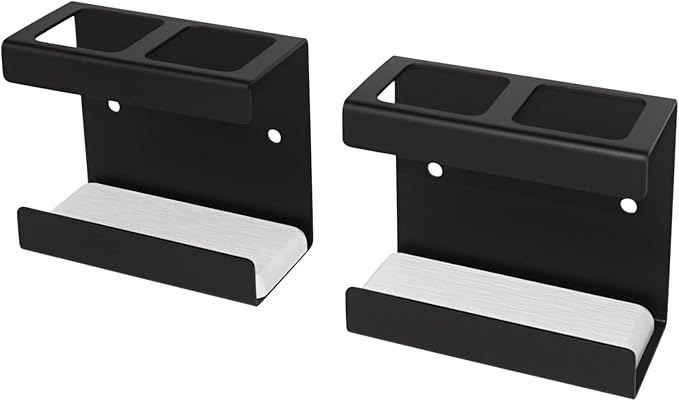 Set of 2 Electric Toothbrush Holder Wall Mounted, 18/8 Stainless Steel - Image 2