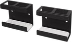 Set of 2 Electric Toothbrush Holder Wall Mounted, 18/8 Stainless Steel - Image 2