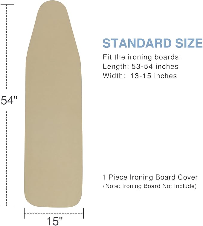Ironing Board Cover and Pad, Standard Size 15x54, Thick Padding, Elastic Edge - Image 5