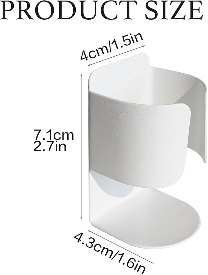 Electric Toothbrush Holder Wall Mount, 304 Stainless Steel Self-Adhesive - Image 4