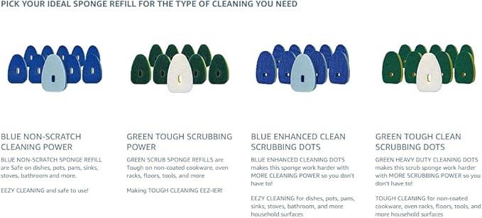 Smilyeez Green Heavy Duty Scrubbing Sponge Refill - Image 8