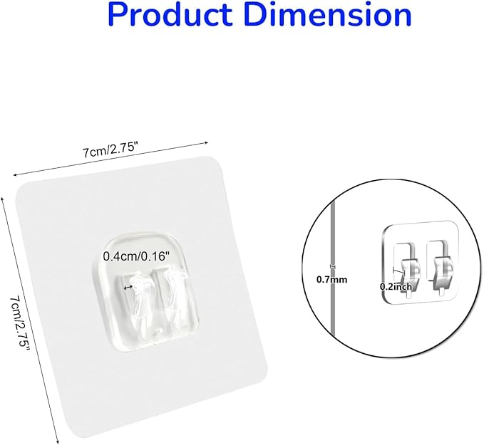 8-Pack Sticky Pads for Large Adhesive Hooks - Image 2
