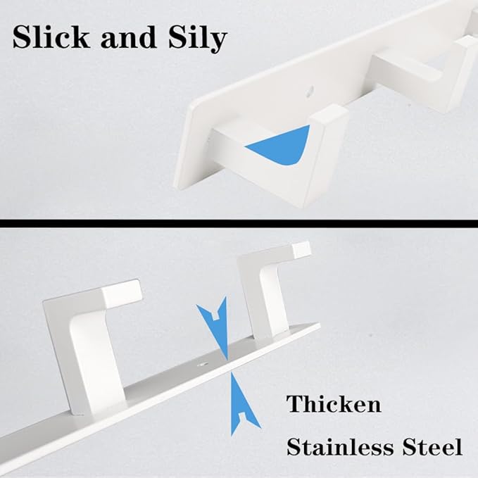 Coat Rack, Heavy Duty Stainless Steel 3 Tri Coat Hook Hanger, Wall Mounted Wall - Image 5