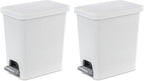 Sterilite 2.7 Gallon Rectangular StepOn Wastebasket by Sterilite