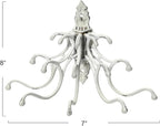 Creative Co-Op Antique Decorative Cast Iron Multi Hook Wall Hanger - Image 2