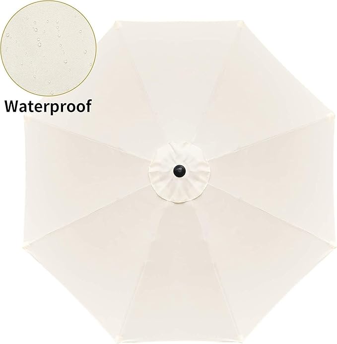 Simple Deluxe 9' Patio Umbrella Outdoor Table Market Yard Umbrella with Push Button Tilt/Crank - Image 2
