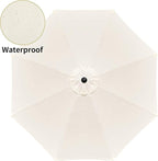 Simple Deluxe 9' Patio Umbrella Outdoor Table Market Yard Umbrella with Push Button Tilt/Crank - Image 2