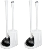 CELOX 2 Set Toilet Brush and Plunger Set, Toilet Brush and Holder Set, Toilet by CELOX