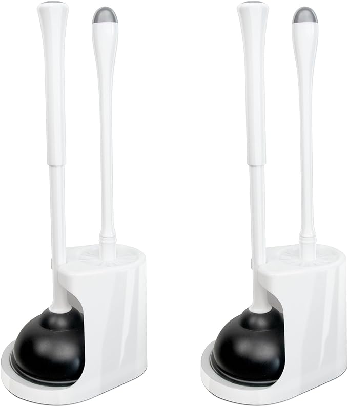 CELOX 2 Set Toilet Brush and Plunger Set, Toilet Brush and Holder Set, Toilet by CELOX
