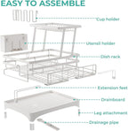 2 Tier Large Dish Drying Rack - Image 7