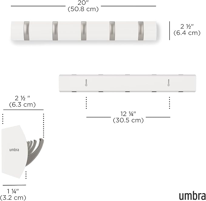 Umbra Flip Wall-Mounted Coat Rack - Image 3
