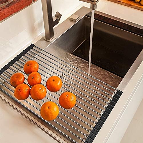 Ahyuan Roll up Dish Drying Rack Over The Sink Kitchen Roll up Sink Drying Rack - Image 4