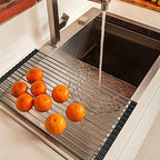 Ahyuan Roll up Dish Drying Rack Over The Sink Kitchen Roll up Sink Drying Rack - Image 4