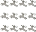 12 Pack Hinge Pin Brushed Nickel Door Stopper, Adjustable Heavy Duty Hinge Pin by SUNTAI