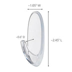 Command Outdoor Medium Clear Wall Hook, 5 Hooks and 6 Strips, Damage-Free - Image 2