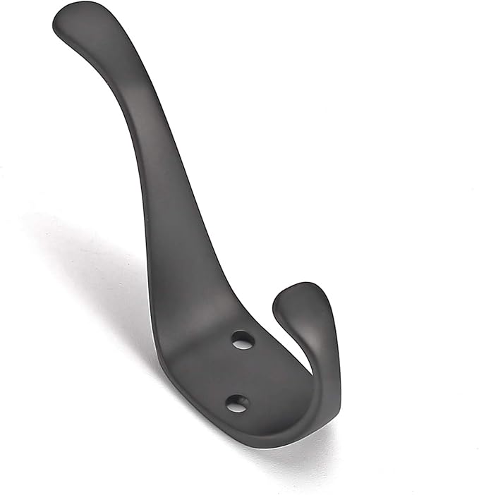 Ambipolar 10-Pack Elegant Coat Hooks Wall Mounted, Decorative Heavy Duty Double by Ambipolar