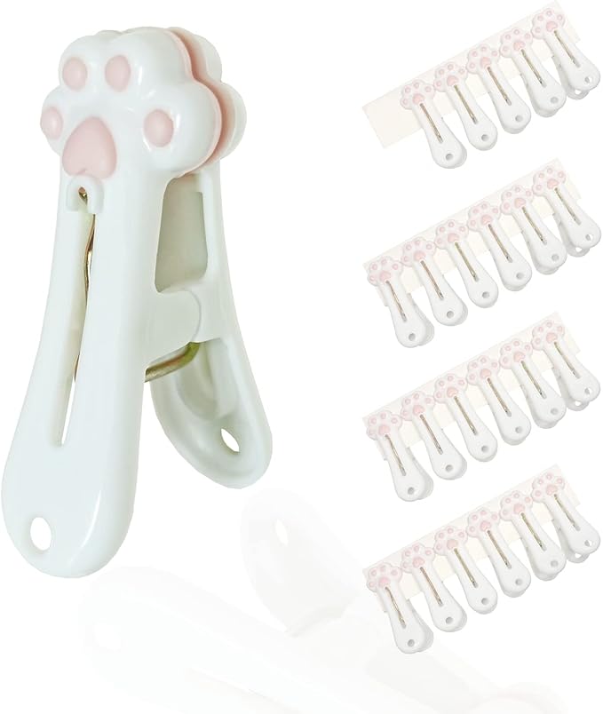 Plastic Clothespins Laundry Clothes Pins-24 Pack, Traceless Clothes Pegs by MEOVVZOO-YourHouseholdExpert