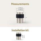 KHTUMEWARE 4 Pack 2 in Floor Door Stopper, Brushed Satin Nickel Door Stop - Image 2
