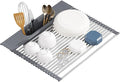 Roll Up Dish Drying Rack Over Sink, Heat-Resistant Multipurpose Rolling Sink by KEGFRES