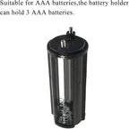 HAHIYO 3xAAA Cylindrical Battery Holder Black Adapter Tube Case Not Corrode - Image 5