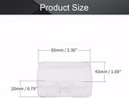 Fielect 18500 Battery Storage Case Box Holder Organizer Transparent, 2 Capacity - Image 2
