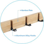 JSVER Wooden Coat Hooks Coat Rack Wall Mounted, Modern Coat Rack, Space-Saving - Image 3