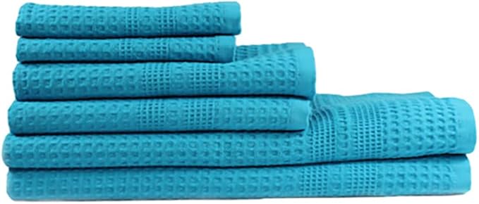 GILDEN TREE Waffle Towel Set Quick Dry Thin | 2 Bath Towels | 2 Hand Towels | 2 by GildenTree