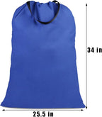Cotton Canvas Laundry Bag with Handles & Drawstring Straps, Heavy Duty Extra - Image 4