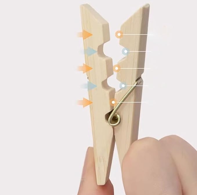 Bamboo Clothes Pins - Image 5