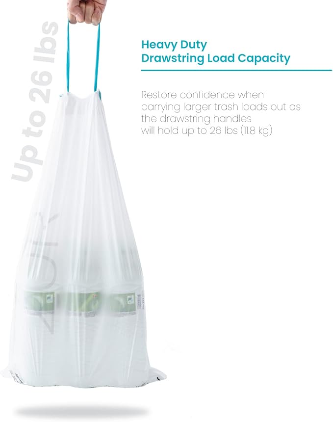 Home Zone Living 5.3 Gallon Kitchen Trash Bags - Image 5