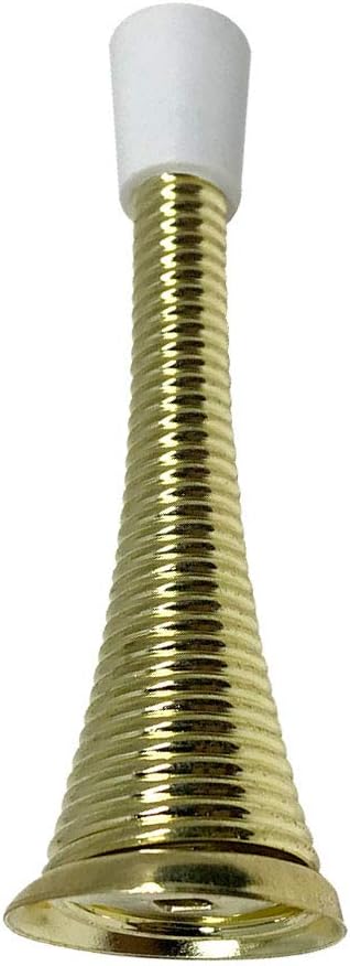 Litepak Spring Door Stop 3" Premium Heavy Duty Stopper Steel w/Plastic Bumper - Image 3