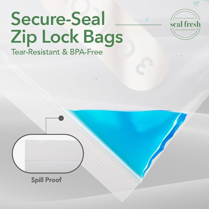 3 Gallon Large Plastic Storage Bags – 16" x 18" – Reusuable XXL Extra Large - Image 3