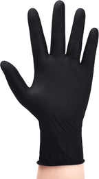 Schneider Black Nitrile Exam Gloves, 5 Mil Disposable Gloves, Latex Free & - Image 2