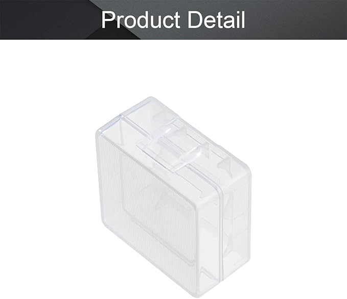 Fielect 2 x 18350 Battery Storage Case Holder Organizer Box Transparent - Image 4