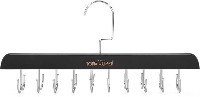TOPIA HANGER Bra Hanger for Closet, Tank Top Hangers 20 Hooks Capacity Foldable by TOPIAHANGER