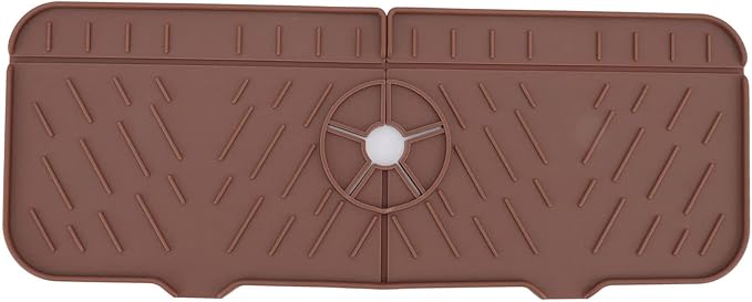 OUKENS Sponge Holder for Kitchen Sink, Silicone Faucet Mat for Kitchen Sink by OUKENS