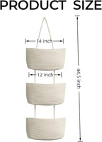 Hanging Baskets for Organizing, Over the Door Organizers and Storage, 3-Tier - Image 5