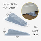 Door Stoppers for Bottom of Door – Rubber Door Stopper Wedge – Pack of 4 – Door - Image 2