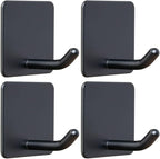 FOTYRIG Adhesive Towel Hooks No Drill Wall Hooks Stick on Wall Hangers Shower by FOTYRIG