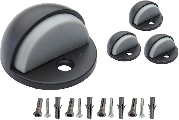 QCAA Low Dome Floor Door Stop, H 25.4 x Diameter 44.5mm, Zinc Die Cast by QCAAHardware