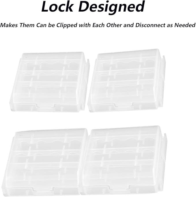 6pcs AAA Battery Storage Case Holder Box AA Battery Storage Case - Image 3