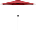 Simple Deluxe 9' Patio Umbrella Outdoor Table Market Yard Umbrella with Push Button Tilt/Crank by SimpleDeluxe