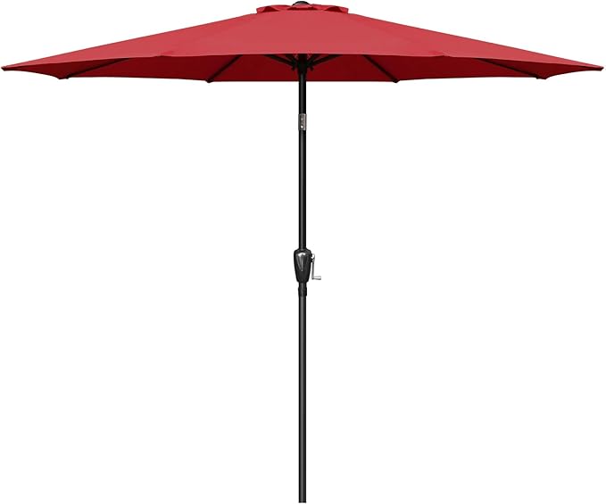 Simple Deluxe 9' Patio Umbrella Outdoor Table Market Yard Umbrella with Push Button Tilt/Crank by SimpleDeluxe