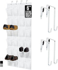 GORILLA GRIP Over the Door Shoe Organizer, 24 Extra Large Breathable Mesh by GorillaGrip